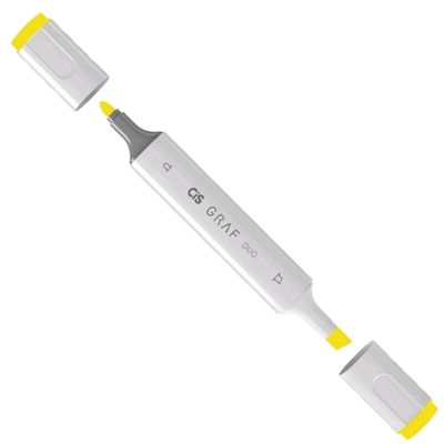 Marcador Graf Duo Brush 035 Lemon Yellow - Cis