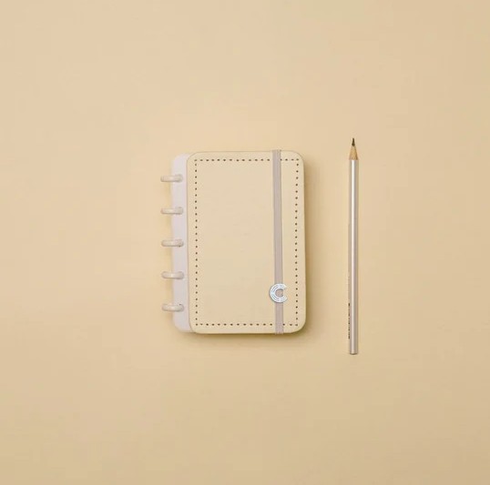 Caderno Inteligente Pequeno Pastel Amarel-cadintel