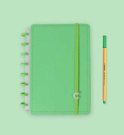 Caderno A5 All Green - Caderno Inteligente