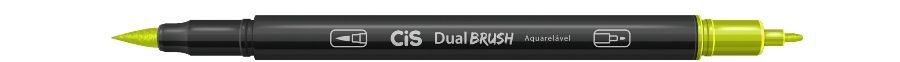 Marcador Dual Brush Aquarelavel 24 Verde Abac -cis