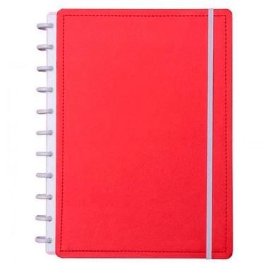Caderno Inteligente Grande Vermelho Cerej-cadintel