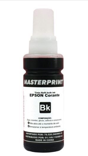 Tinta Refil 100ml Epson Black - Masterprint