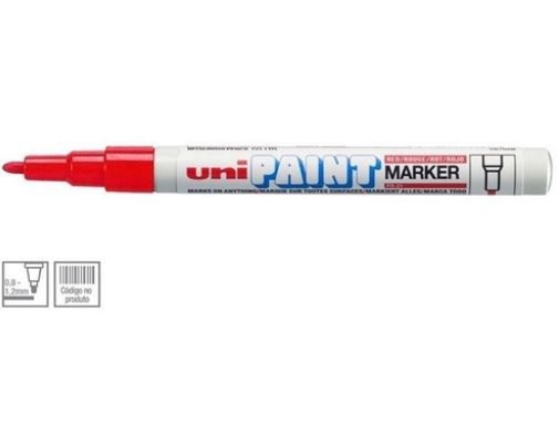 Marcador Permanente 1.2mm Paint Vermelho- Uni Ball
