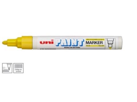 Marcador Permanente 2,8mm Paint Amarelo - Uni Ball