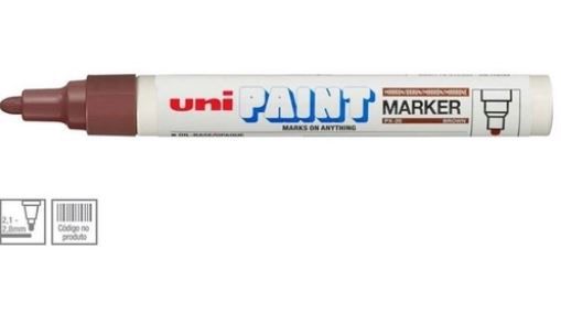 Marcador Permanente 2,8mm Paint Marrom - Uni Ball