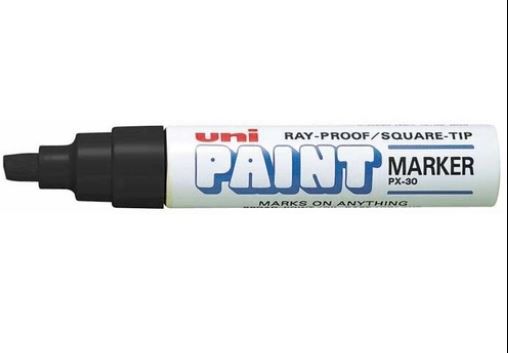 Marcador Permanente 8.5mm Paint Preto - Uni Ball