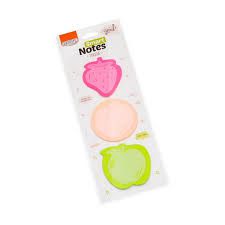 Bloco 70x70mm Smart Note Tokens Fruta - Brw