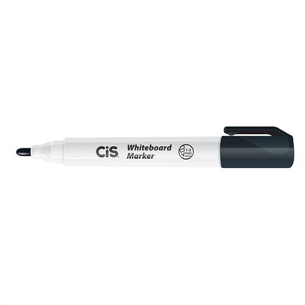 Marcador Whiteboard 1,3mm Preto - Cis