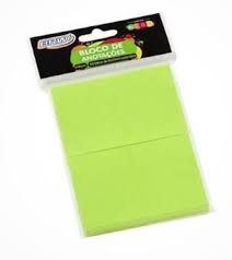 Bloco Anotacao 38x51mm C/100 Neon Verde - Brw