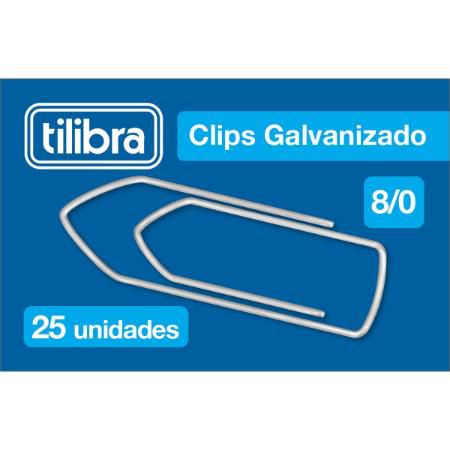 Clips 8/0 C/25 Galvanizado - Tilibra