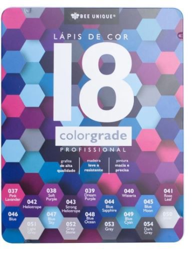 Lapis De Cor Colorgrade Prof 18 Cores - Bee