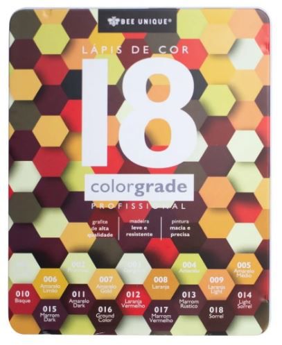 Lapis De Cor Colorgrade Prof 18 Cores - Bee