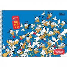 Caderno Esp Cd Cartografia 80f Donald - Tilibra