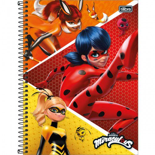 Caderno Esp Univ Cd 1m 80f Miraculous - Tilibra