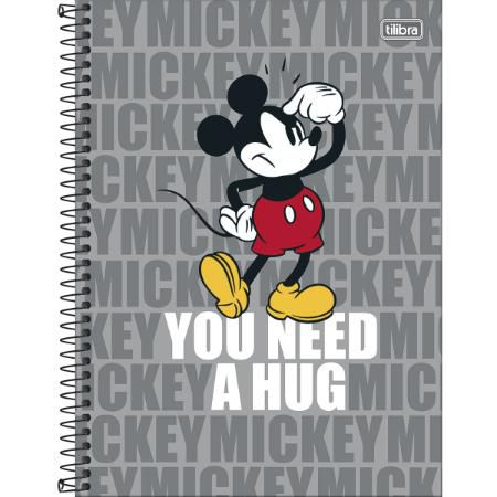 Caderno Esp Cd Univ 1m 80f Mickey Light - Tilibra