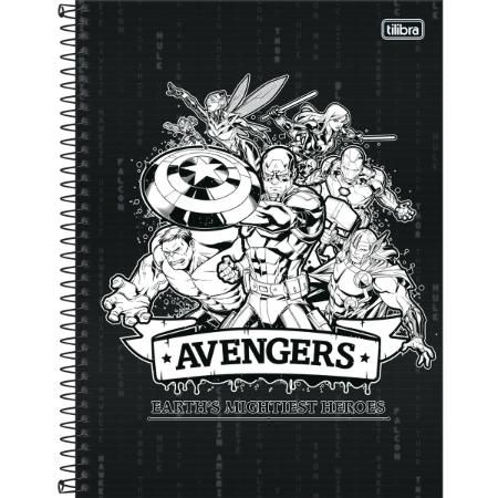 Caderno Esp Cd Univ 10m 160f Avengers Asb-tilibra