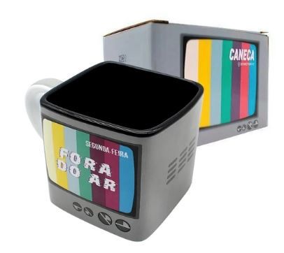 Caneca 300ml Cubo Tv Fora Do Ar - Zona