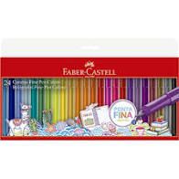 Estojo C/24 Caneta Fine Pen Promo - Faber Castell