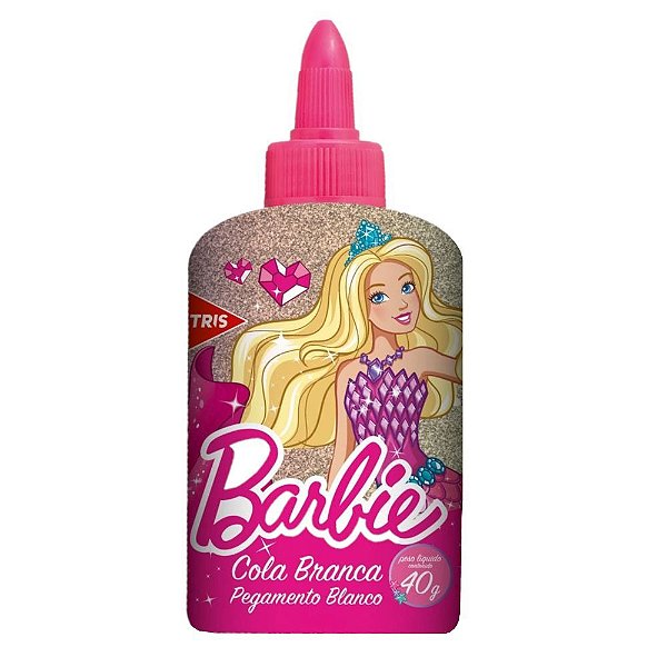 Cola Branca 40g Barbie - Tris