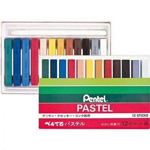 Giz Pastel Seco C/12 Cores - Pentel