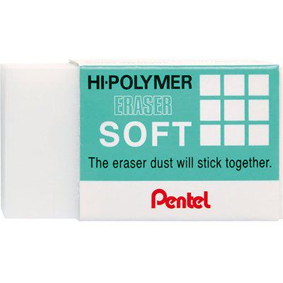 Borracha Hi-polymer Soft Branca - Pentel