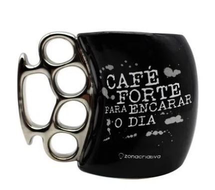 Caneca 350ml Soco Ingles Cafe Forte - Zona