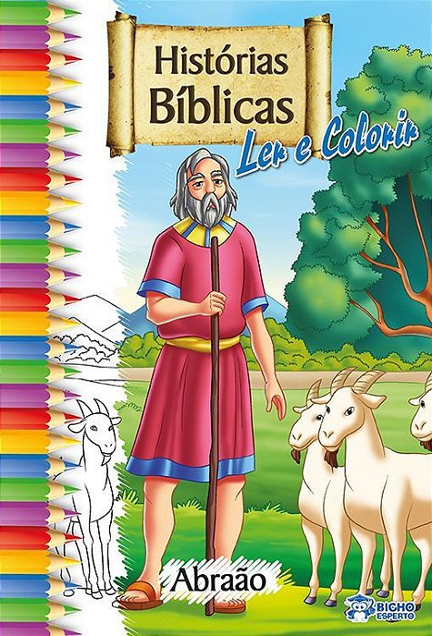 Biblia Livro De Colorir Abraao - Bicho Esperto
