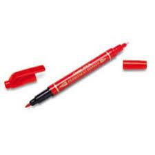 Marcador Permanente Ponta Dupla N75w-b Pentel