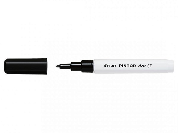 Marcador E Fine 0,7mm Pintor Preto - Pilot