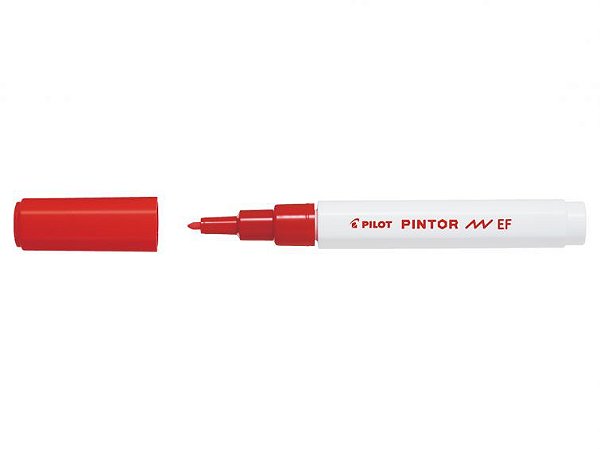 Marcador E Fine 0,7mm Pintor Vermelho - Pilot
