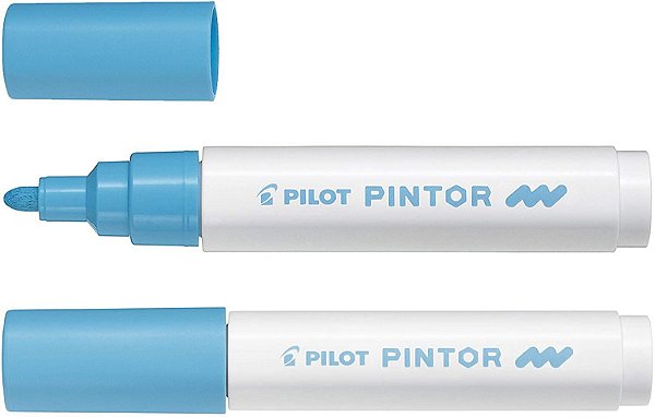 Marcador Medio 1,4mm Pintor Azul Pastel - Pilot
