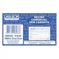 Bloco Recibo Comercial S/canhoto 50f 140x89mm - Sd