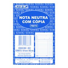 Bloco Nota Neutra C/copia Preto 40x2 104x143mm- Sd