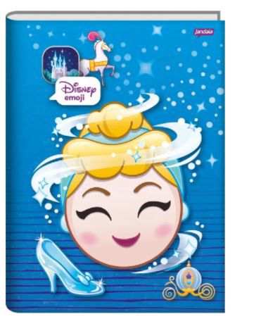 Caderno Broc Cd 1/4 48f Disney Emoji - Jandaia