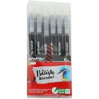 Pincel C/6 Brush Pen Blender - Newpen