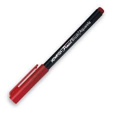 Pincel Brush Pen Vermelho Escarlate - Newpen