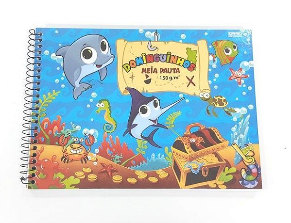 Caderno Esp Meia Pauta 40f Cd Dominguinhos - Sd