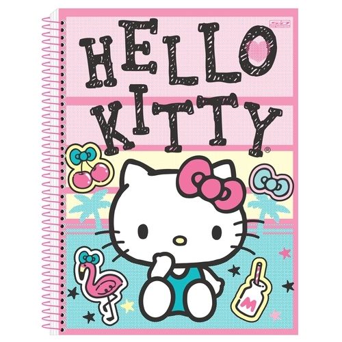 Caderno Esp Cd 1/4 96f Hello Kitty - Sd