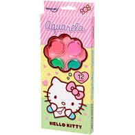 Aquarela 12 Cores + Pincel Hello Kitty - Molin