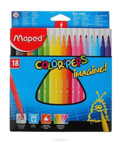 Estojo C/12 Hidrografica Color Peps Imagine -maped