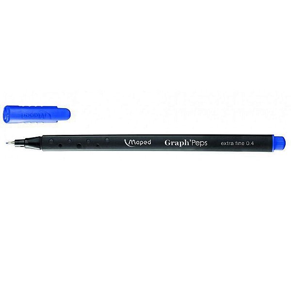 Caneta Fineliner Graph Peps Azul Royal - Maped