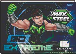 Caderno Broc Caligrafia Cd 40f Max Steel - Jandaia