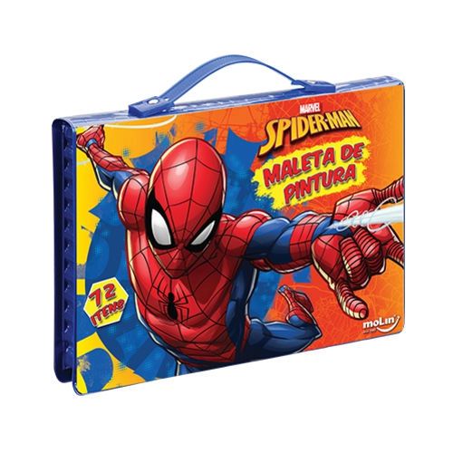 Maleta De Pintura C/72 Itens Spiderman - Molin