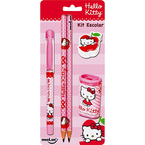 Kit Escolar Blister C/5 Hello Kitty - Molin