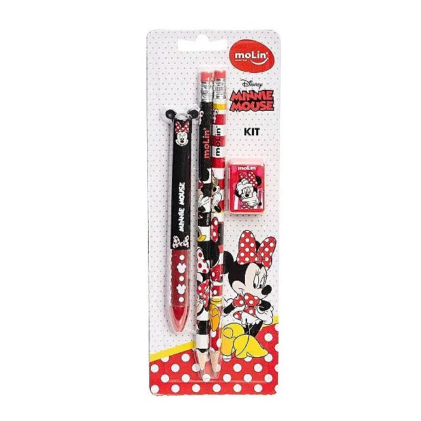 Kit Escolar Blister C/4 Minnie - Molin