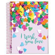 Caderno Esp Univ Cd 10m 160f Wish - Jandaia