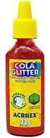 Cola Glitter 23g N/205 Vermelho - Acrilex