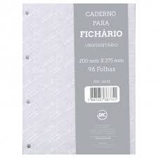 Caderno P/fichario 96f Univ Cinza - Dac