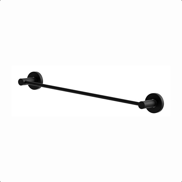 Porta Toalha Para Banheiro 55cm Black Satin Athenas 1030055AT