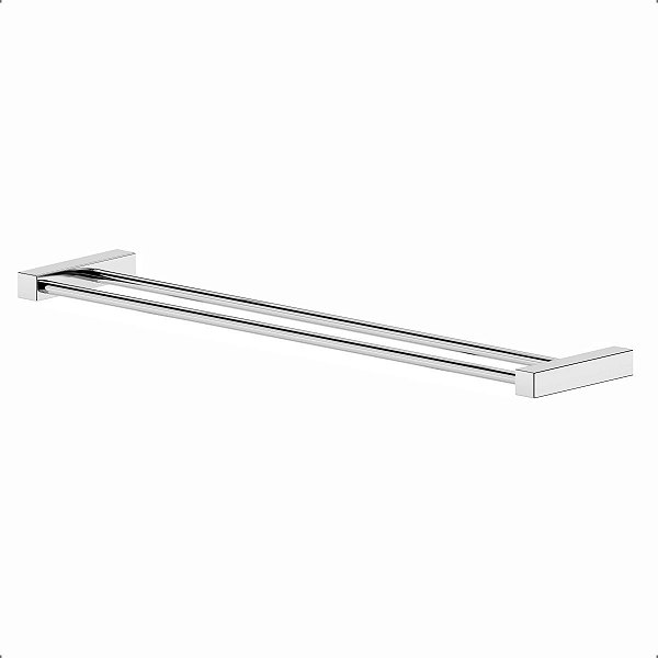 Porta Toalhas Duplo Para Banheiro 70cm Troia 1031070TR